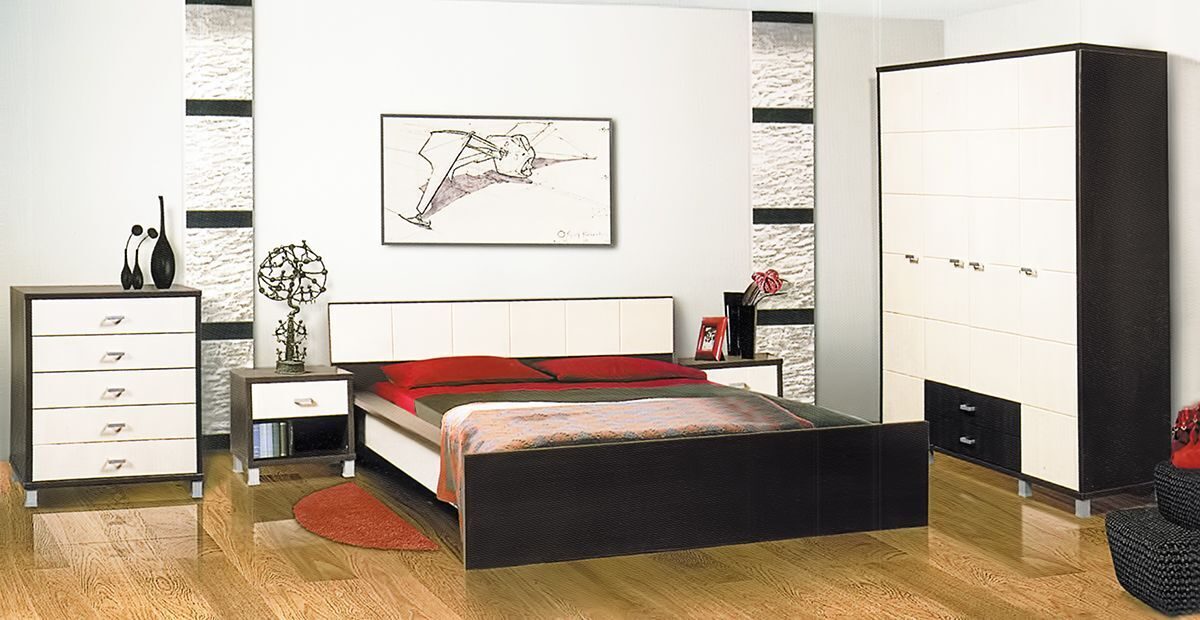 Кровать Мебель-Неман «Домино Венге»
