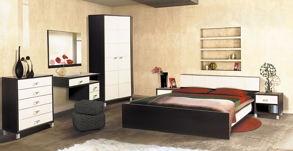 Кровать Мебель-Неман «Домино Венге»