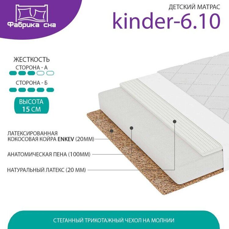 Матрас детский Фабрика сна Kinder-6.10 90x200